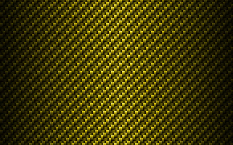 yellow carbon background carbon patterns, yellow carbon texture, wickerwork textures, creative, carbon wickerwork texture, lines, carbon backgrounds, yellow backgrounds, carbon textures, HD wallpaper