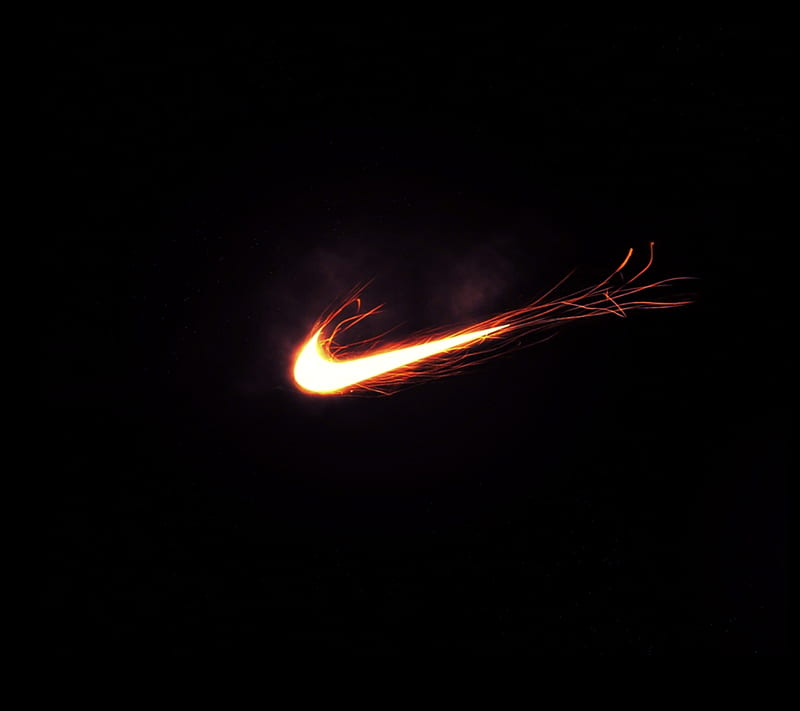 Nike Flame Dark, android, nike, HD wallpaper