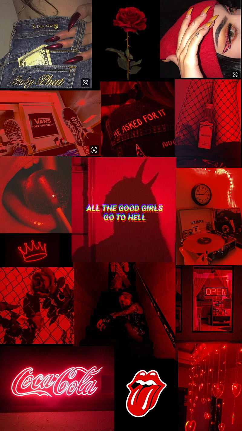 Red aesthetic, Grunge Anime, HD phone wallpaper