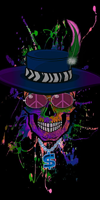 HD psychedelic skull wallpapers | Peakpx