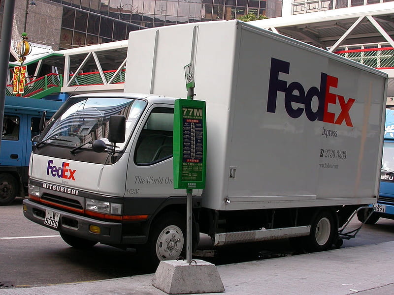 Mitsubishi Fedex Express Fedex Truck Mitsubishi Express Hd Wallpaper Peakpx