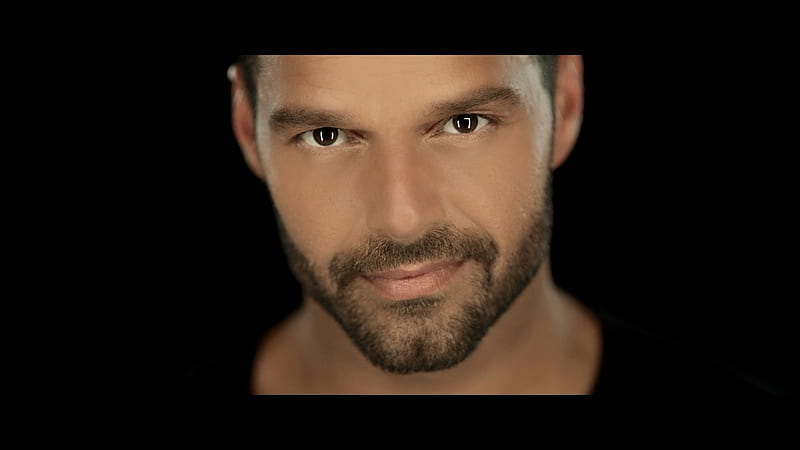 Ricky Martin, latino, black, face, man, singer, HD wallpaper