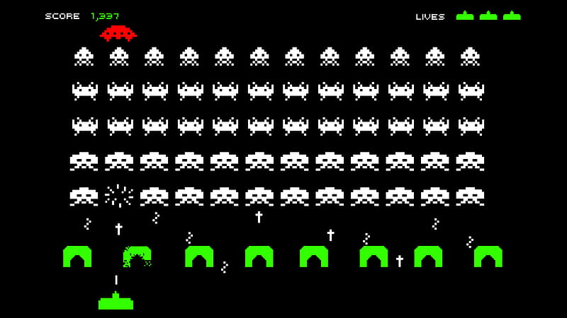 Space Invaders, invaders, game, classic, space, HD wallpaper