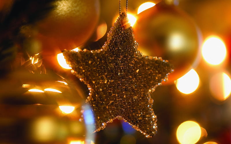 Christmas Star- Christmas tree Ornaments, HD wallpaper