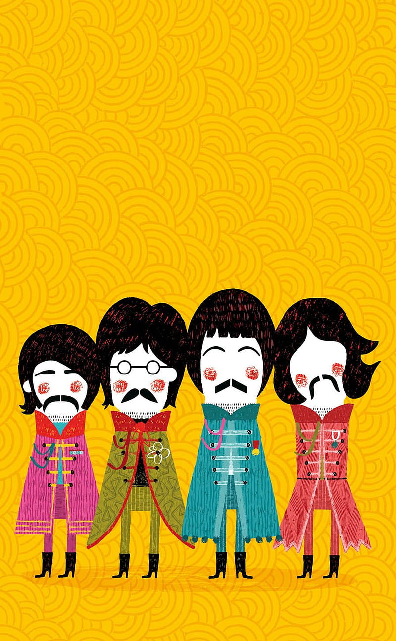 The Beatles draw, HD phone wallpaper
