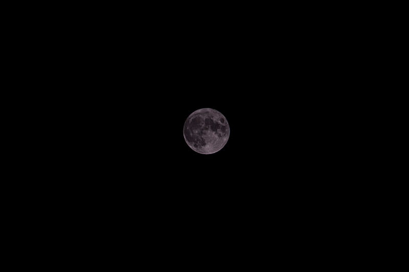 Full moon, amoled, awesome, black, dark, edge, full , night, HD wallpaper