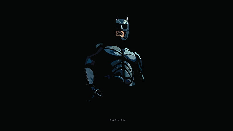 Batman Minimal , batman, minimalism, artist, artwork, behance, HD wallpaper