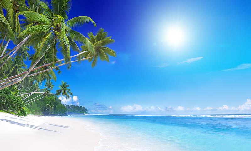 Peaceful place, beaches, ocean, nature, sunshine, sunset, sea, HD ...