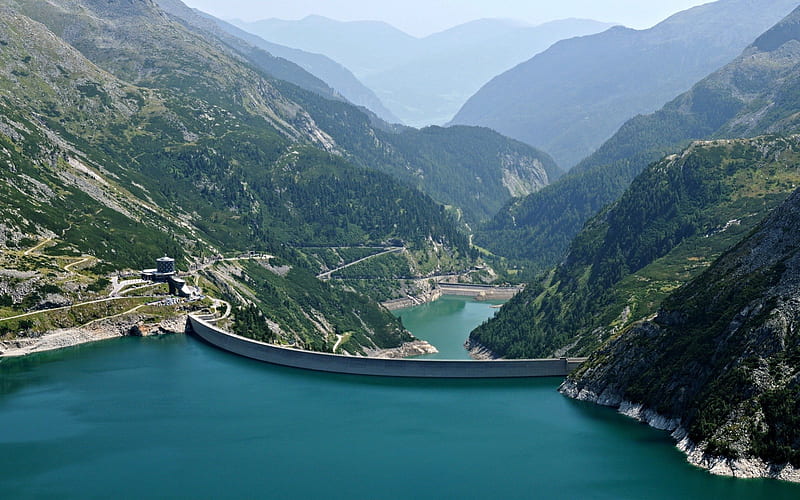 Carinthia dam Austria, 09, 07, 2012, dam, HD wallpaper