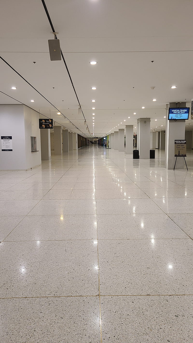 Empty mall, creepy, liminal spaces, souless, spooky, HD phone wallpaper