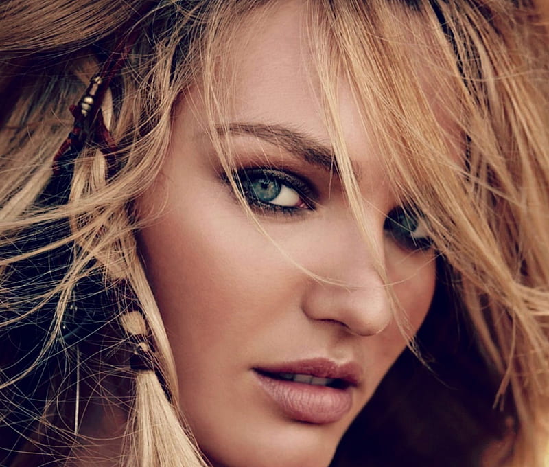 1920x1080px 1080p Free Download Candice Swanepoel Girl Model Blonde Face Woman Blue 7644