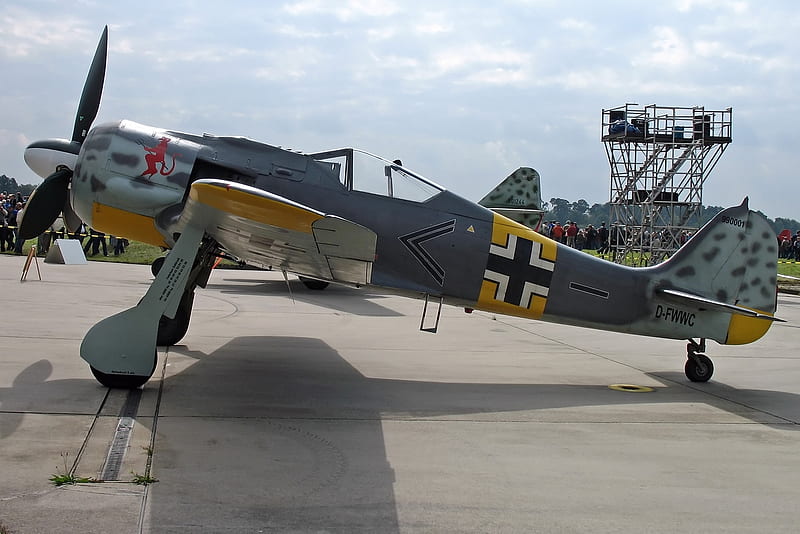 Focke Wulf Fw190 German Guerra Fighter Germany Ww2 Clouds Wulf