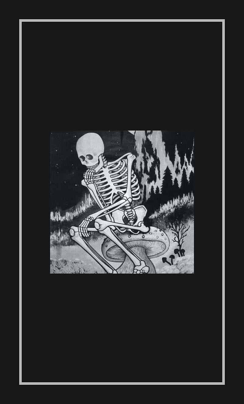 Halloween Skeleton iPhone Wallpaper