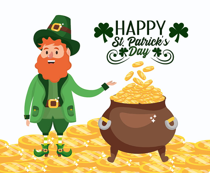Holiday, St. Patrick's Day, Coin, Leprechaun, HD wallpaper