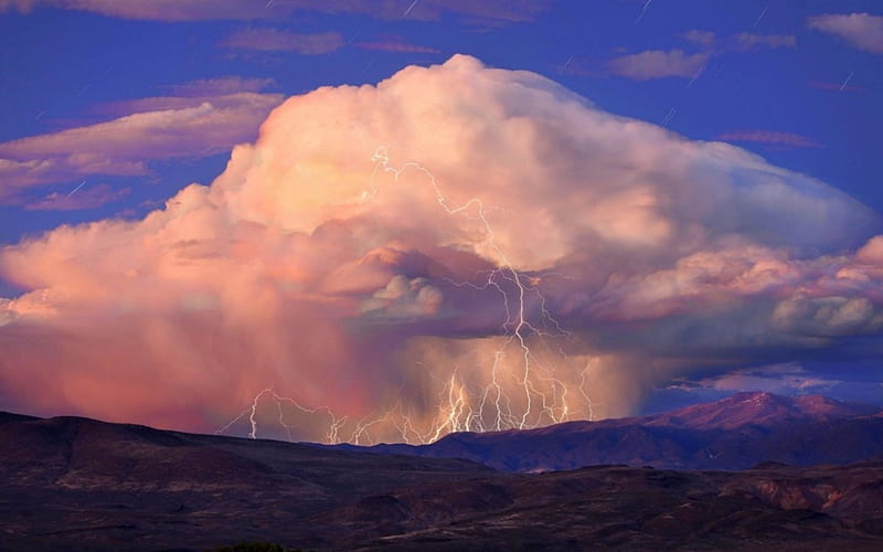 Cumulonimbus, thunder, nature, sky, Cloud, HD wallpaper