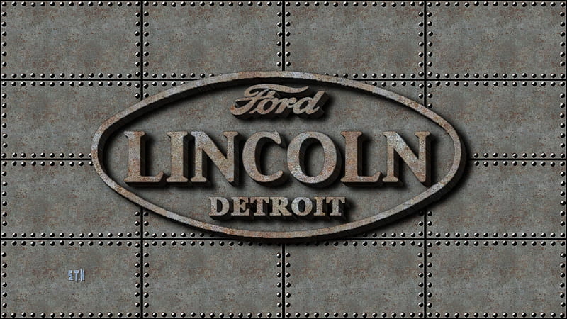 Old Lincoln steel Logo, Lincoln Cars, Lincoln background, Lincoln Automobiles, Ford Motor Company, Lincoln emblem, Lincoln, HD wallpaper