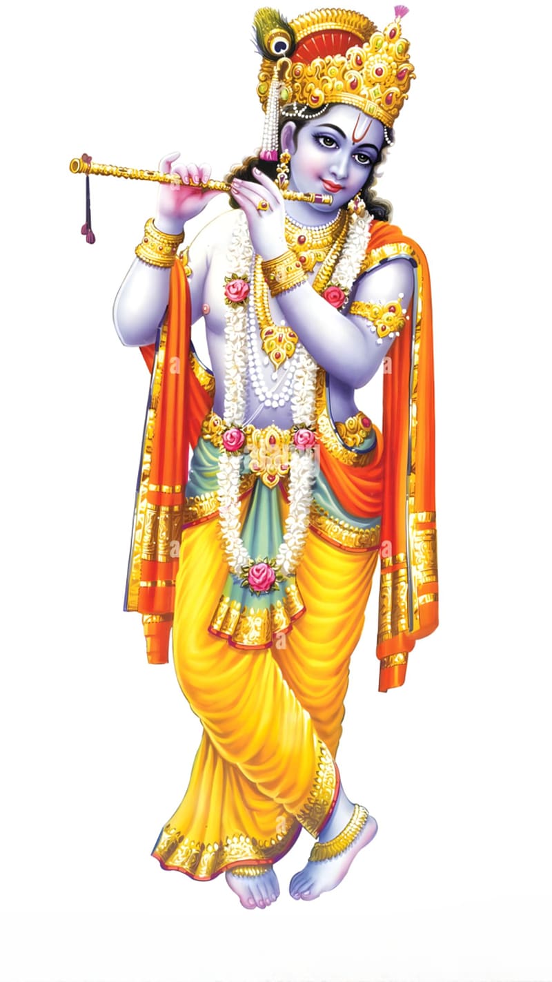 Shri Krishna , White Background, sri krishna , lord, god, HD phone wallpaper