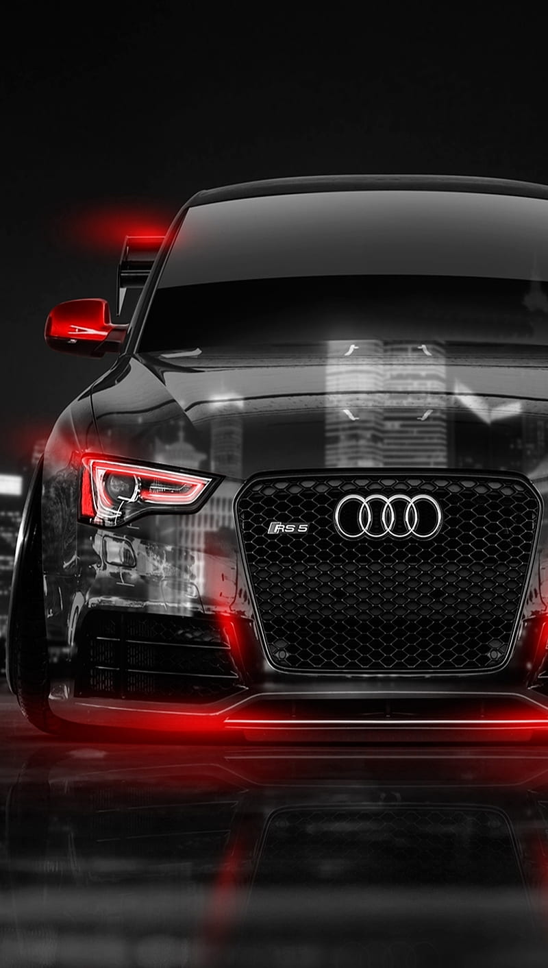 Audi RS5, 2019 , audi, beautiful car, best car, best , black-red, rs, rs5, HD phone wallpaper