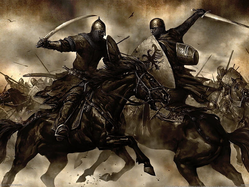 Mount & Blade, guerra, action, cg, mount, video game, horse, adventure, mount and blade, fantasy, warrior, battle, blade, dark, sword, knight, HD wallpaper