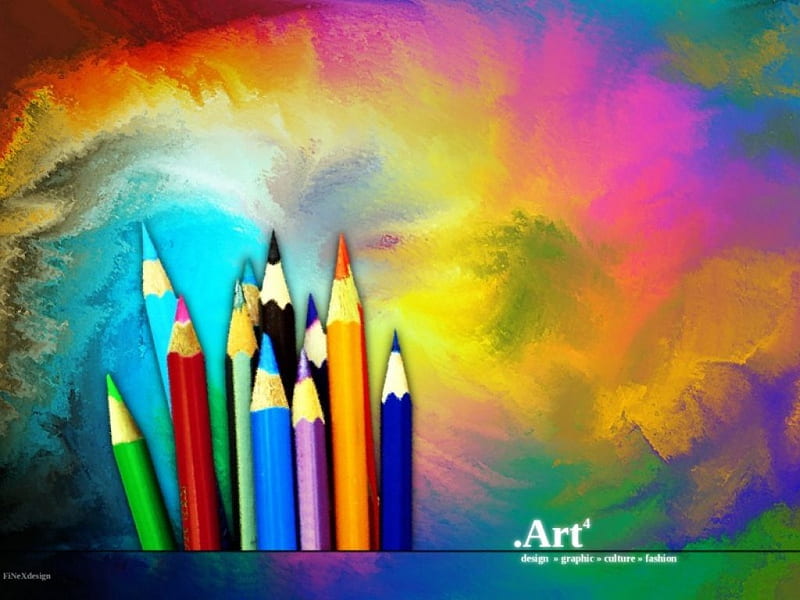 Color del arte, lápices, arte, color, 2d, Fondo pantalla HD | Peakpx
