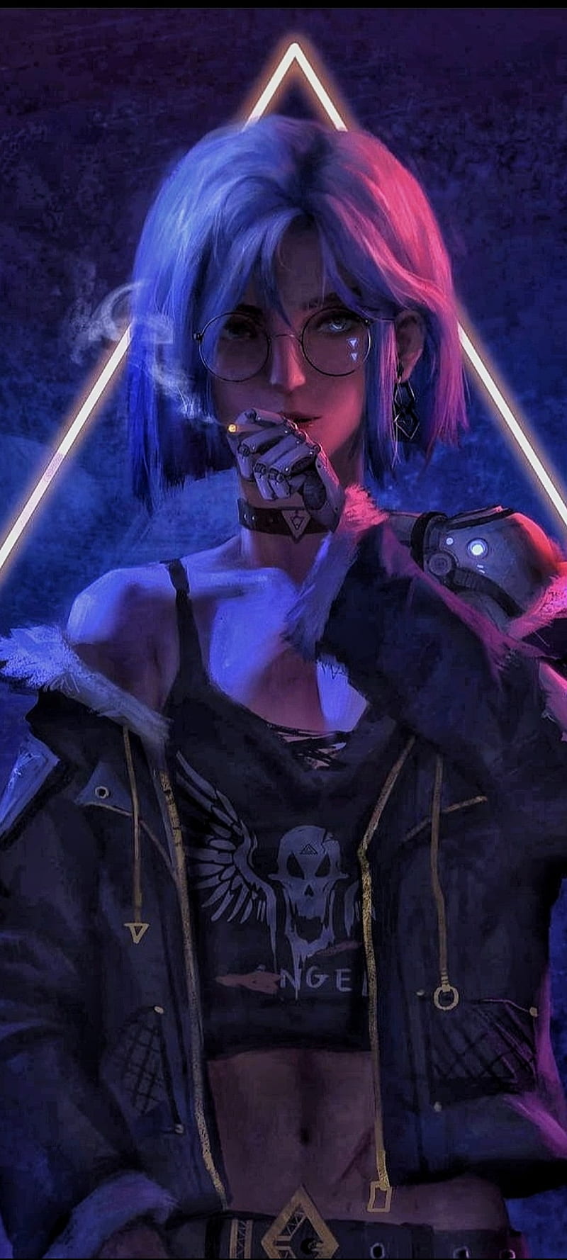 Cyberpunk girl, dark, HD phone wallpaper | Peakpx