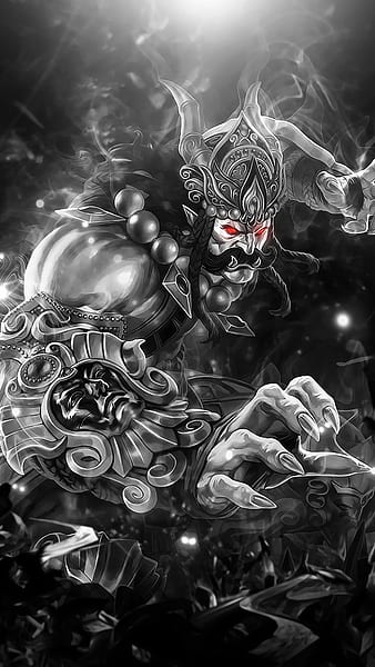 Ravan, demon black ravan, demon, black ravan, god, HD phone wallpaper |  Peakpx