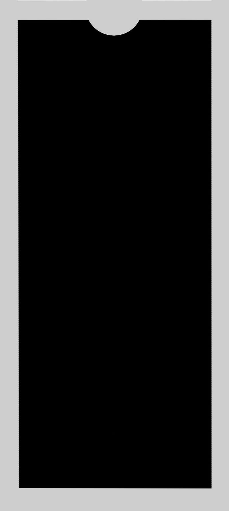 notch camera, black, black gold edge, led, light, note, white, HD phone wallpaper