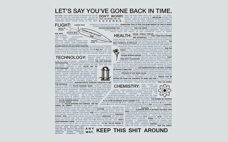 lets say you've gone back in time, funny, paper, instructions, entertainment, HD wallpaper