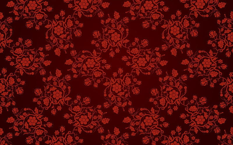 White floral on red background wallpaper HD wallpaper  Wallpaper Flare