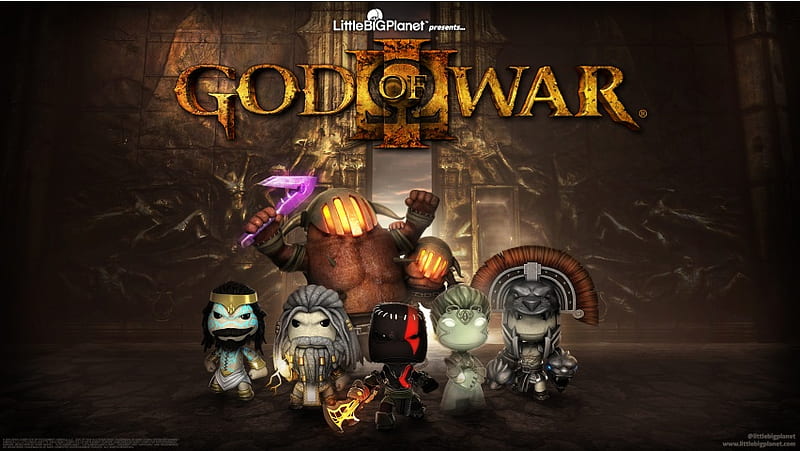 Littlebigplanet 3 God Of War III, HD wallpaper