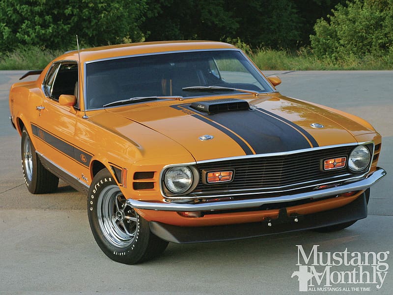 Ford, Ford Mustang, Muscle Car, Fastback, Vehicles, Ford Mustang Boss 429, Orange Car, HD wallpaper