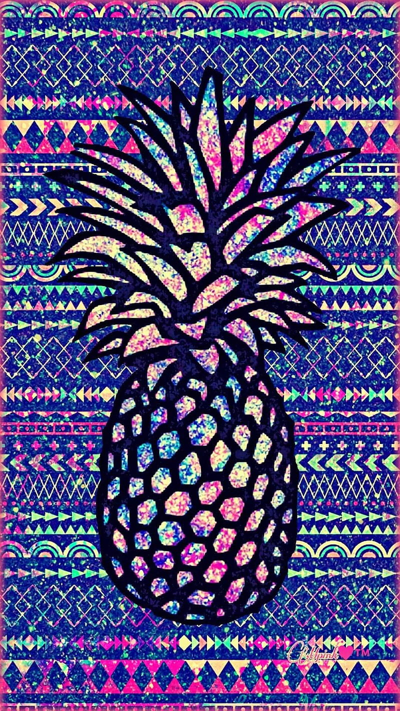 Brightly Pineapple, colorful, trippy, HD phone wallpaper