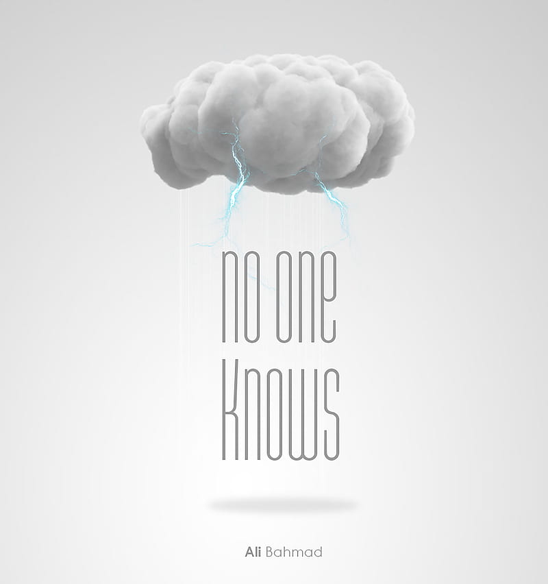 No one knows, alone, angry, clouds, feeling, gris, know, knows, no one, noone, quote, rain, secret, thoughts, thunder, HD phone wallpaper