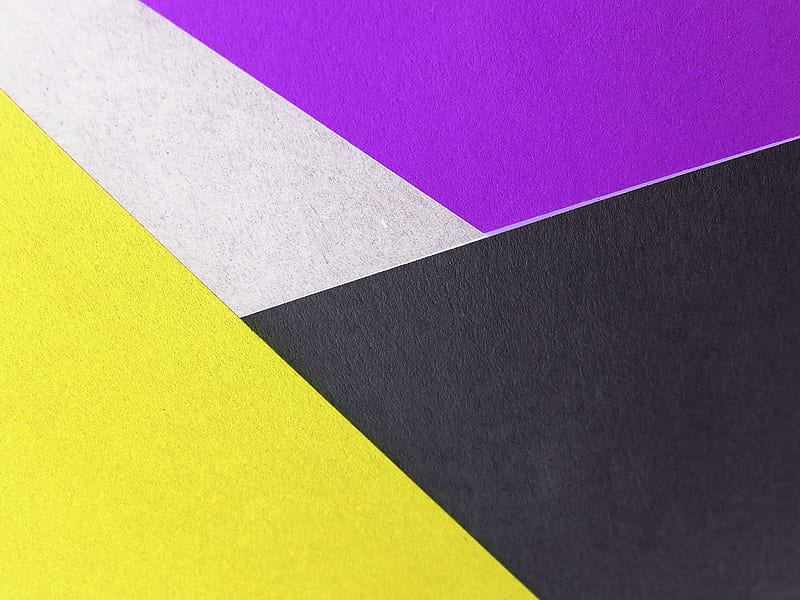 Yellow, Black and Purple Colored Papers, HD wallpaper | Peakpx