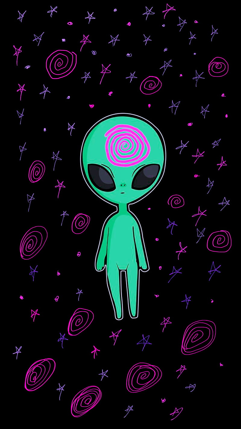 Wallpaper alien Tumblr  Hippie wallpaper, Trippy alien, Trippy wallpaper