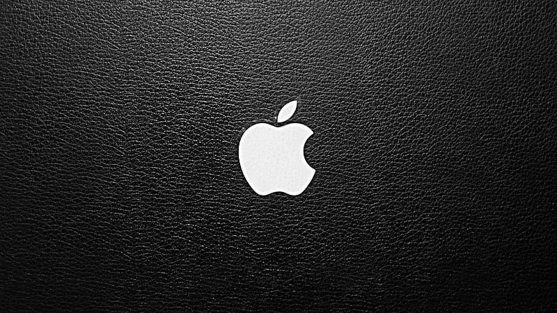 White Apple In Black Background Technology MacBook, HD wallpaper