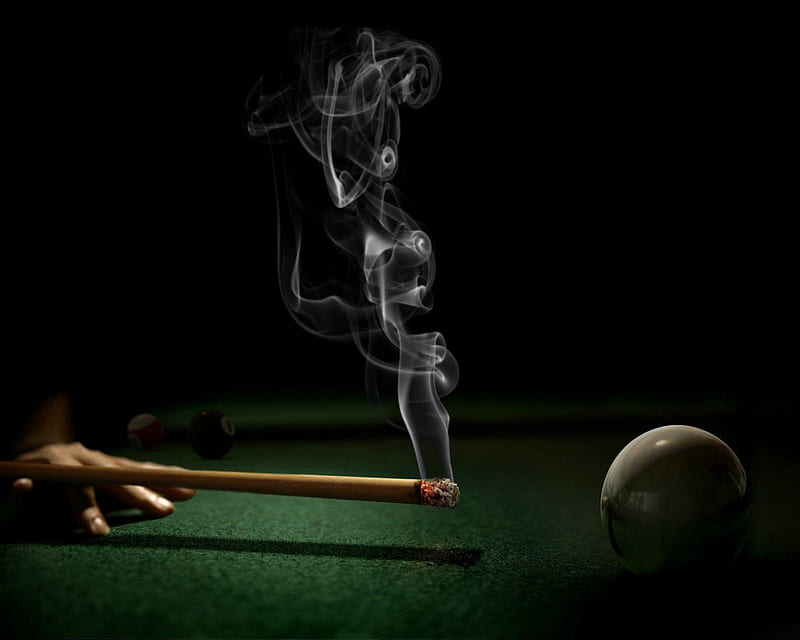Fire Game, billiard, smoke, HD wallpaper