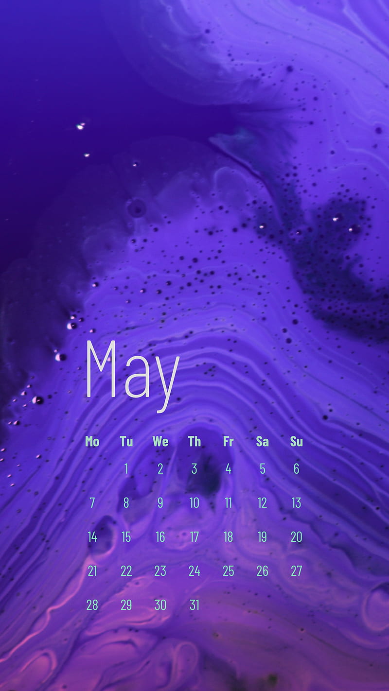 Liquid May, calendars, may, maycal18, HD phone wallpaper