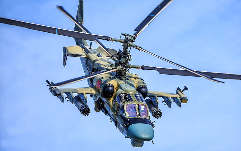 Ka-50, russian military helicopter, Hokum A, Kamov Ka-50, Russian Air Force, Kamov Helicopters, Russian Army, HD wallpaper