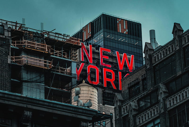 New York Logo Glowing , new-york, world, graphy, HD wallpaper