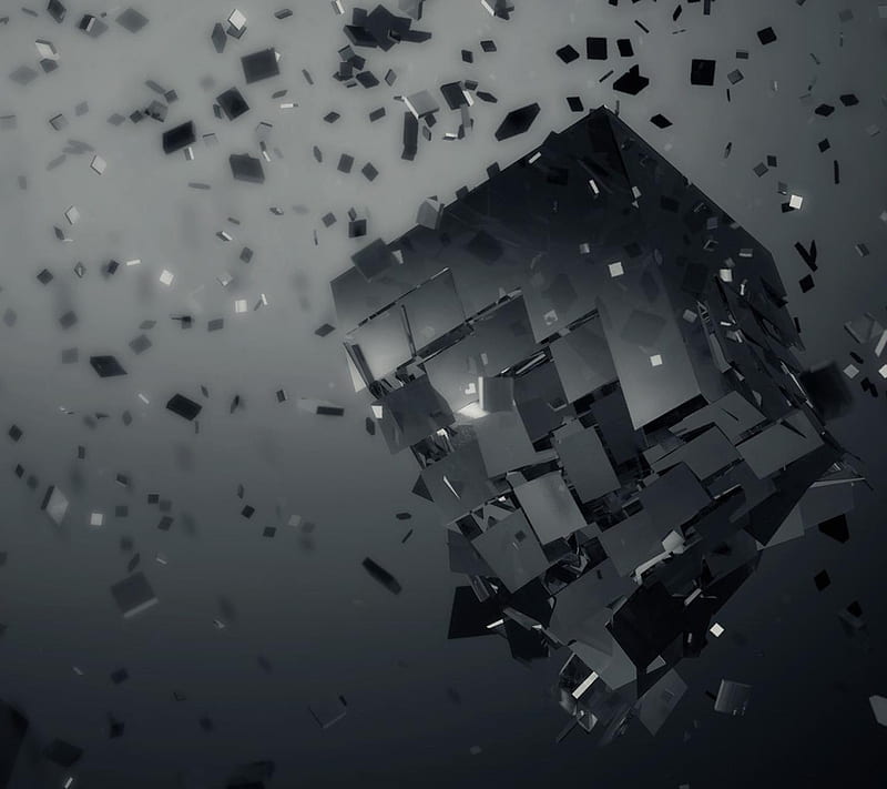 Endless Disintegration Of Cubes Mesmerizing 3d Animation Background, White  Wallpaper, Modern Wallpaper, Simple Wallpaper Background Image And Wallpaper  for Free Download