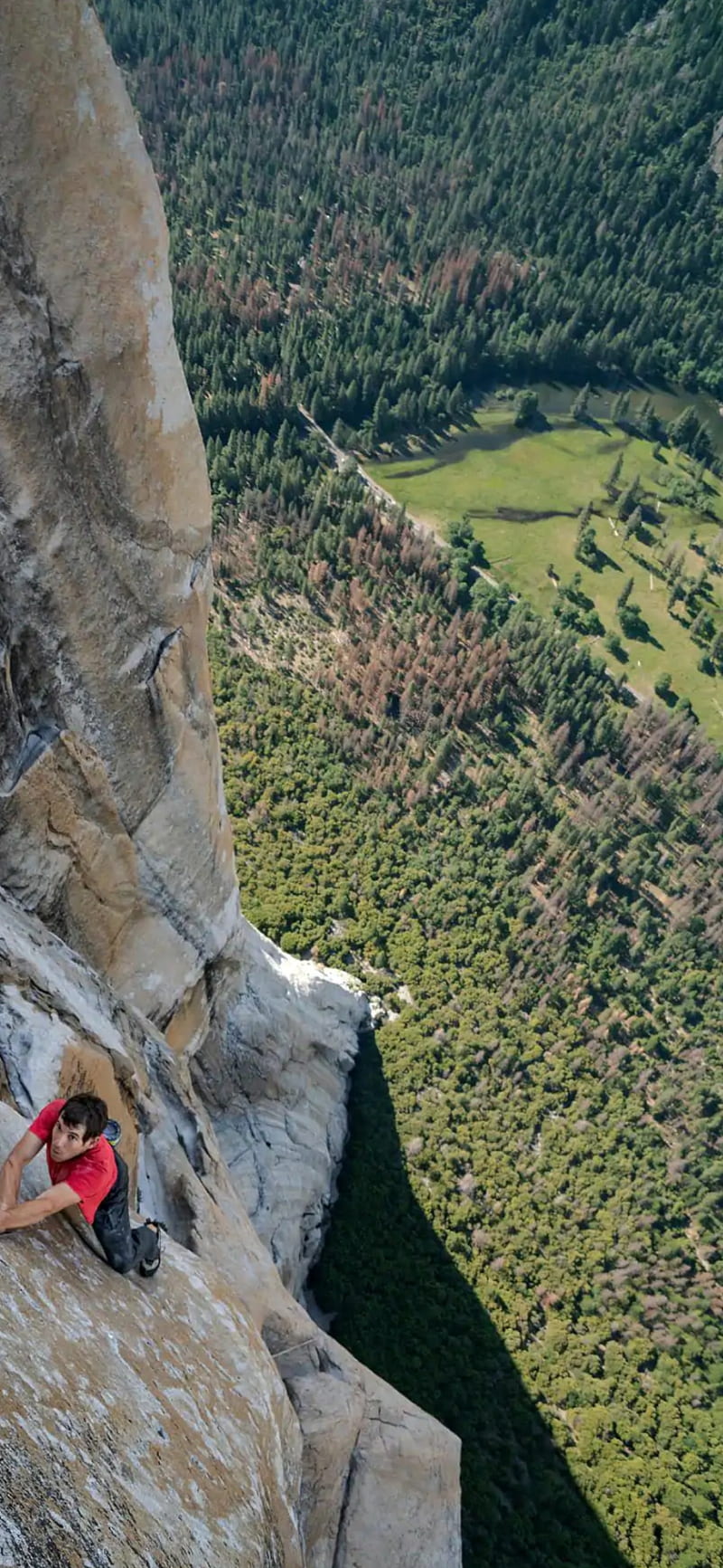 Great view, altitude, climbing, dangerous, high, mountain, rock, scary, HD phone wallpaper