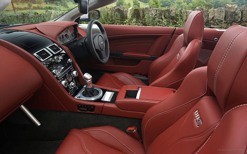Aston Martin DBS Volante Interior, HD wallpaper