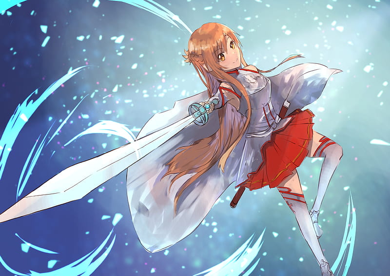 Asuna yuuki, anime, niña, sao, arte de espada en línea, Fondo de pantalla  HD | Peakpx