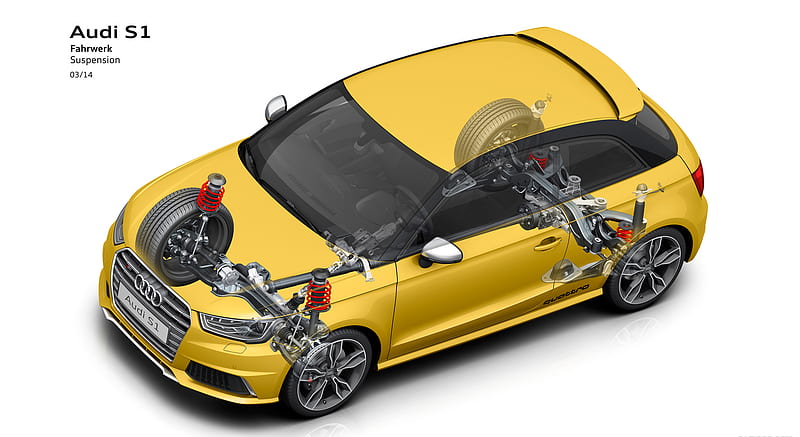 2015 Audi S1 - Suspension - Technical Drawing , car, HD wallpaper
