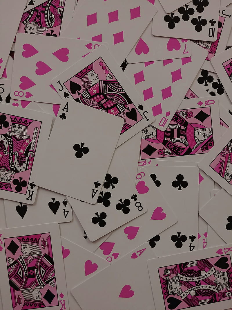 Pink Poker Cards, black, jack, king, pink and black, playing cards, poker  cards, HD phone wallpaper | Peakpx