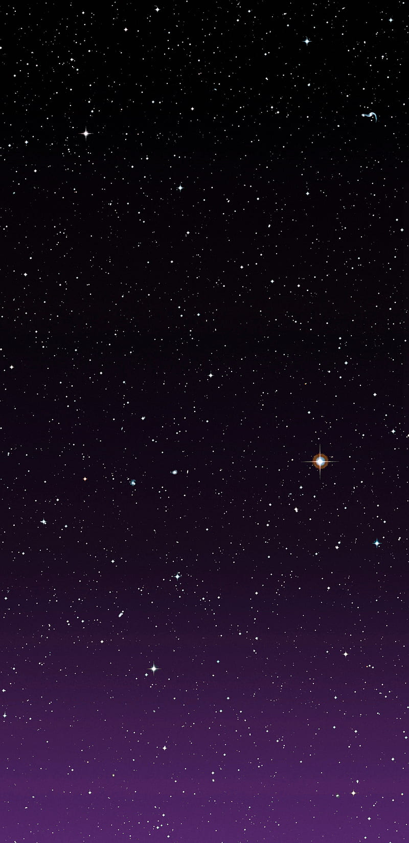 Purple Stars, gradient, space, star, HD phone wallpaper