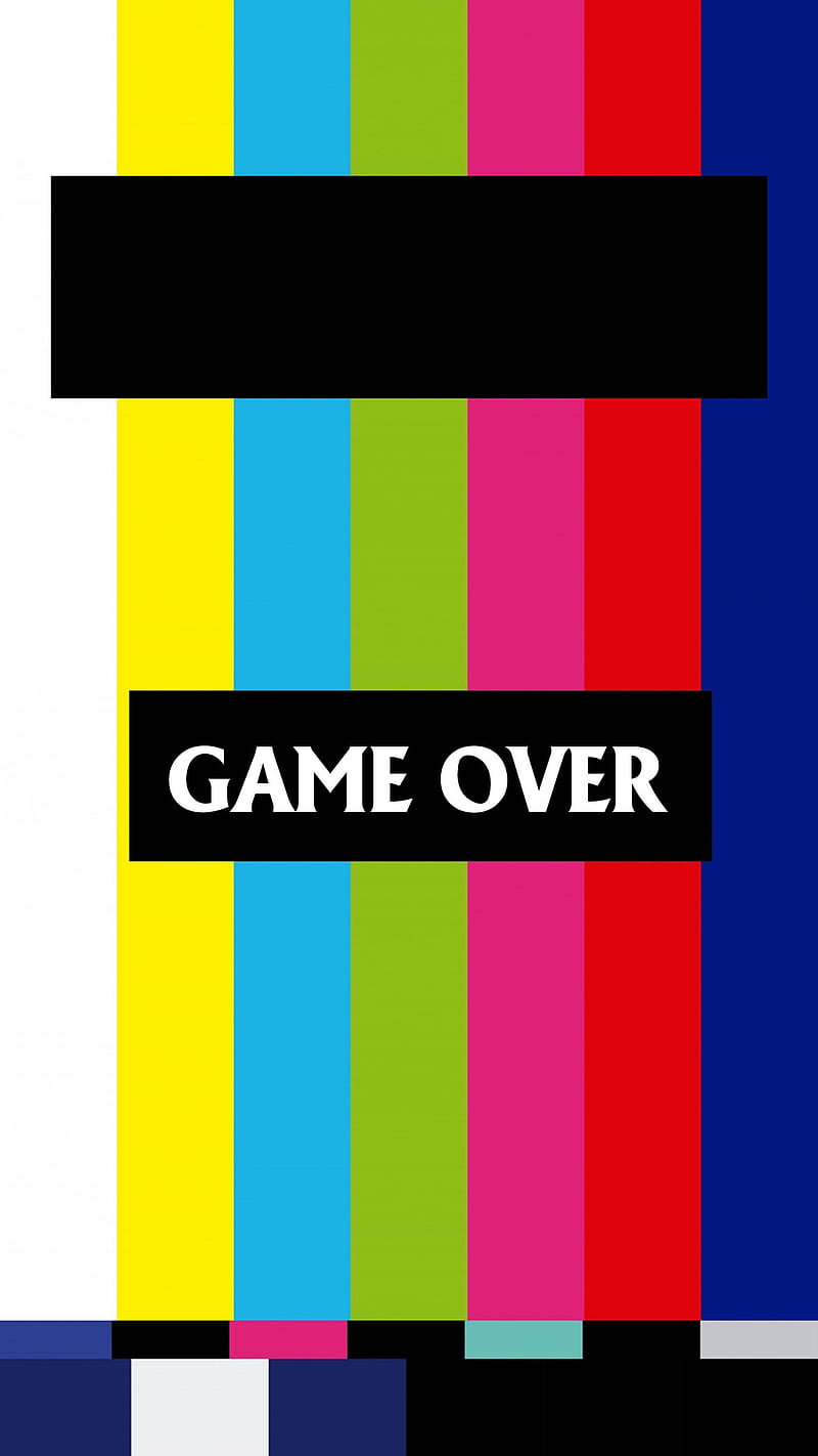 game over color, glitch, hayatikdrgl, pc, shadow, text, white, word, HD phone wallpaper