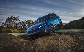 Jeep Cherokee Trailhawk, 2019 cars, offroad, SUVs, new Cherokee, Jeep, HD wallpaper