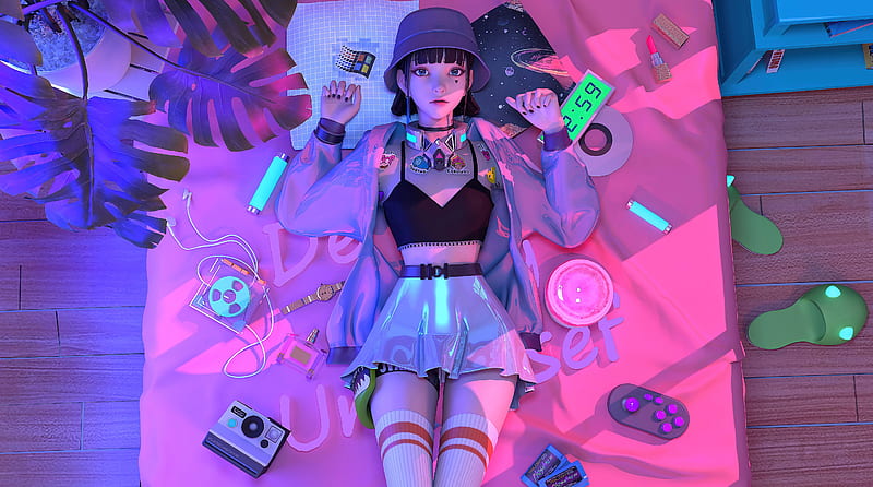 Cute Anime Girl Ultra, Artistic, Anime, Girl, Cute, HD wallpaper